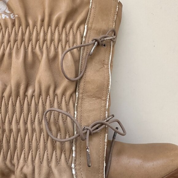 Sorel NL1583-201 Firenzy Women Waterproof Leather Boots Sz 6 Camel brown - Picture 6 of 8